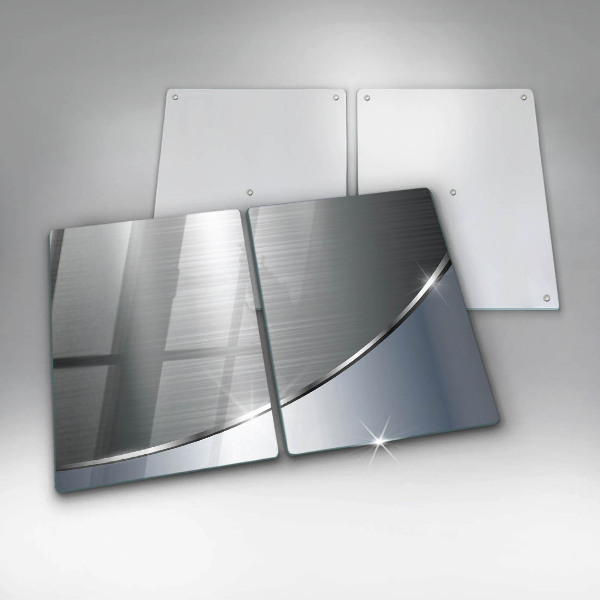 Főzőlap védő üveglap Fém absztrakciós minta