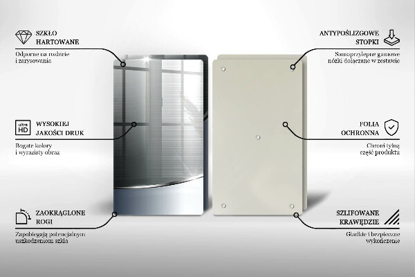 Főzőlap védő üveglap Fém absztrakciós minta