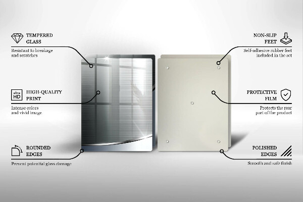 Főzőlap védő üveglap Fém absztrakciós minta
