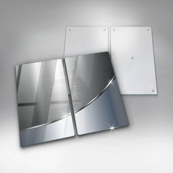 Főzőlap védő üveglap Fém absztrakciós minta