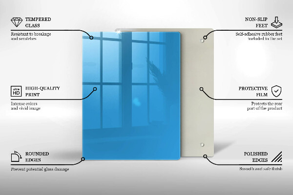 Tűzhely fedőlap Kék szín