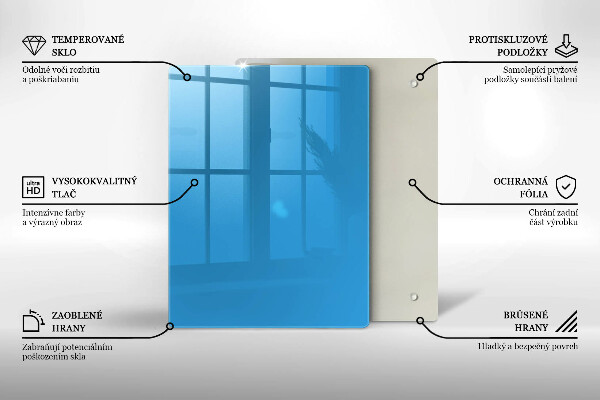 Tűzhely fedőlap Kék szín