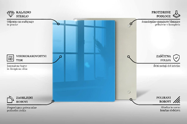 Tűzhely fedőlap Kék szín