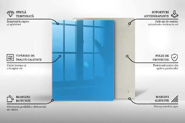 Tűzhely fedőlap Kék szín