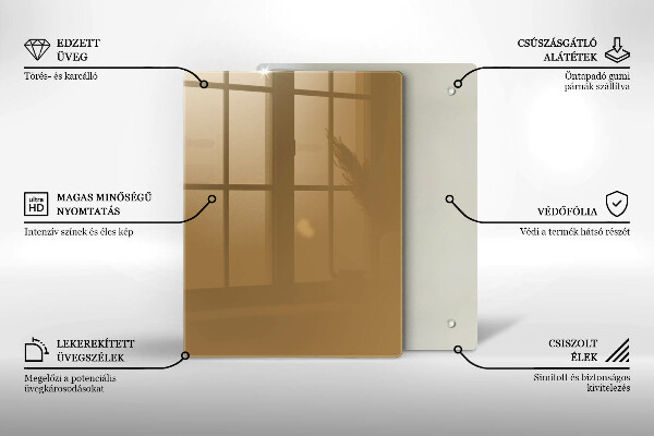 Tűzhely fedőlap Bézs színű