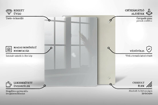 Tűzhely fedőlap Szürke színű