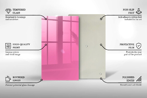 Tűzhely fedőlap Rózsaszín szín