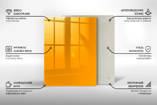 Tűzhely fedőlap Sötét sárga színű