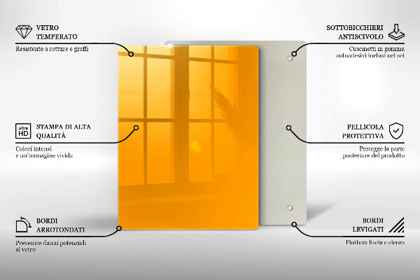 Tűzhely fedőlap Sötét sárga színű