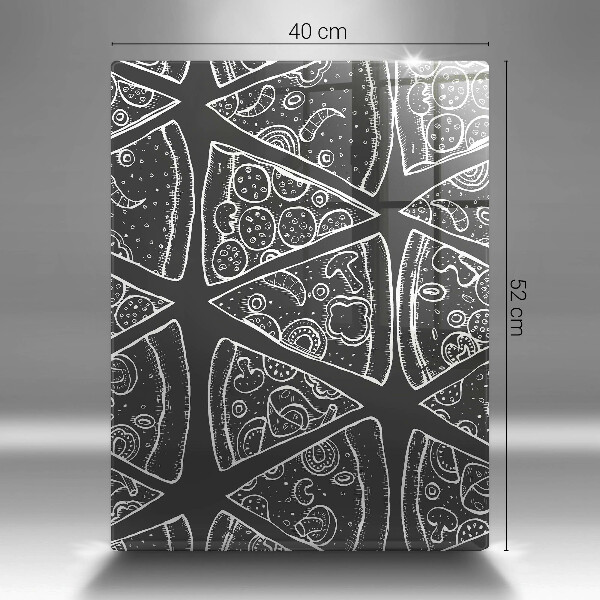 Tűzhely fedőlap Pizza illusztráció