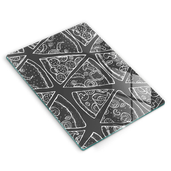 Tűzhely fedőlap Pizza illusztráció