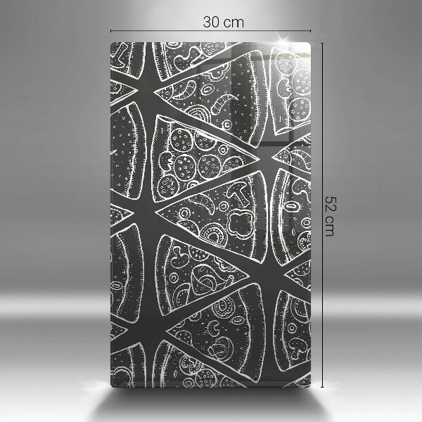 Tűzhely fedőlap Pizza illusztráció