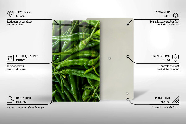 Tűzhely fedőlap Borsó hüvely