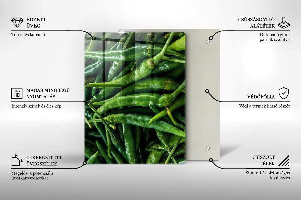 Tűzhely fedőlap Borsó hüvely