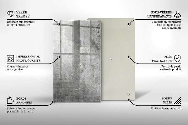 Tűzhely fedőlap Beton textúra