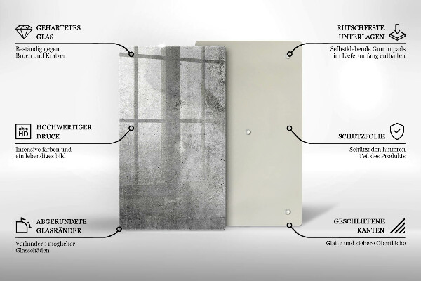 Tűzhely fedőlap Beton textúra