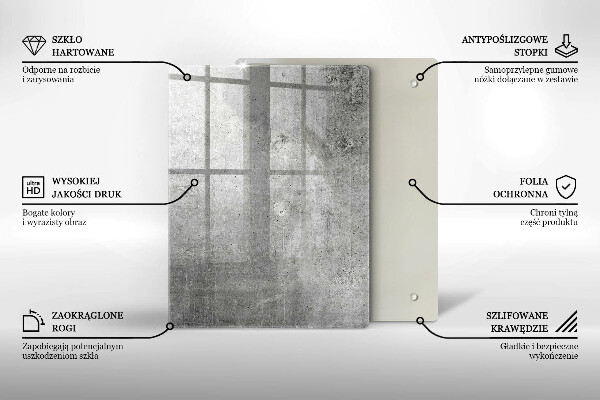 Tűzhely fedőlap Beton textúra