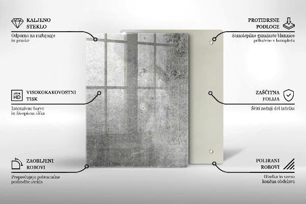 Tűzhely fedőlap Beton textúra