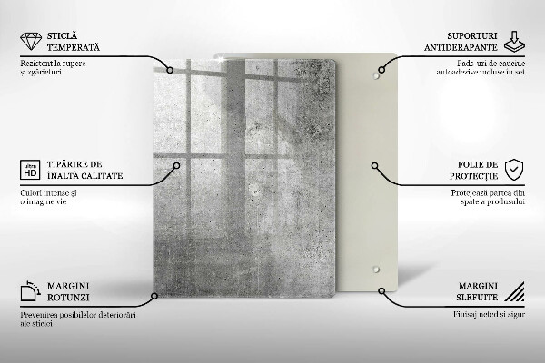 Tűzhely fedőlap Beton textúra