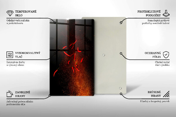 Tűzhely fedőlap Csípős chili paprika