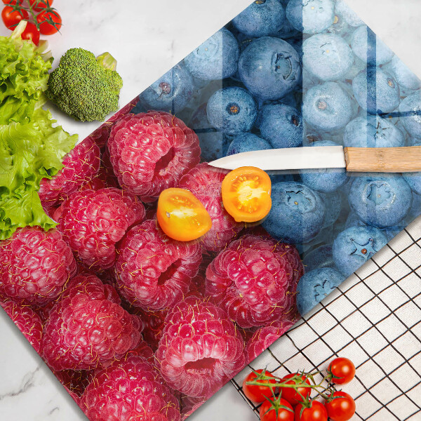 Tűzhely fedőlap Málna és áfonya gyümölcsök