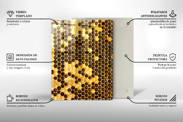 Tűzhely fedőlap Méhsejt