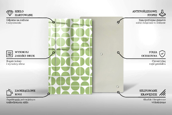 Tűzhely fedőlap Boho formák mintája