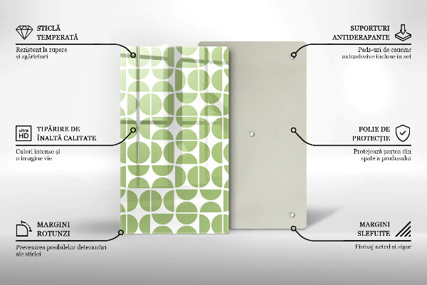 Tűzhely fedőlap Boho formák mintája