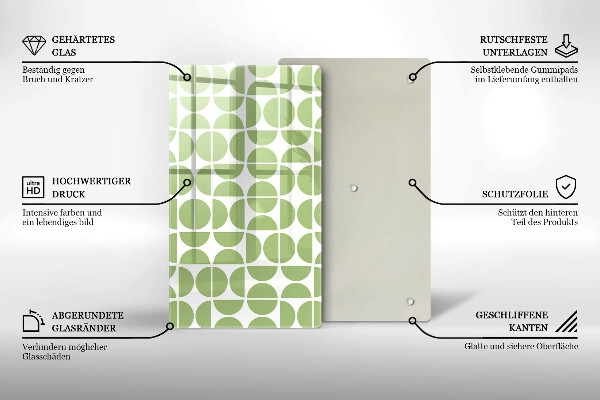 Tűzhely fedőlap Boho formák mintája