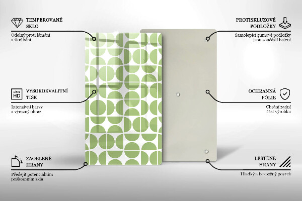 Tűzhely fedőlap Boho formák mintája