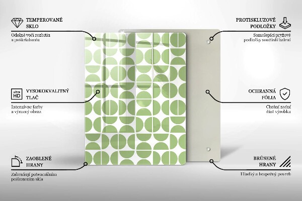 Tűzhely fedőlap Boho formák mintája