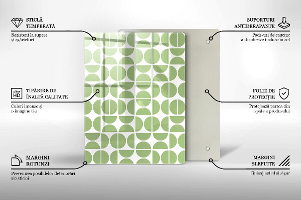 Tűzhely fedőlap Boho formák mintája