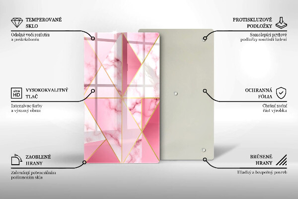 Tűzhely fedőlap Geometrikus márvány