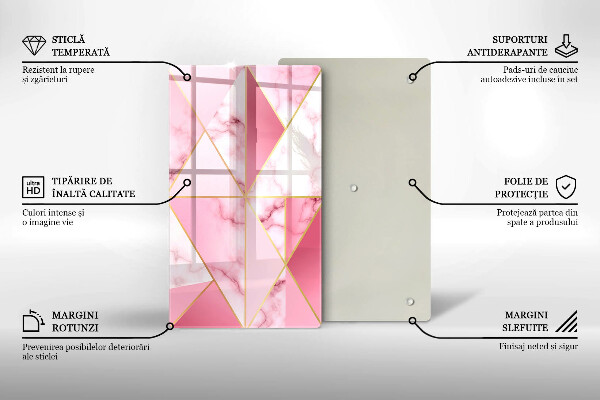 Tűzhely fedőlap Geometrikus márvány