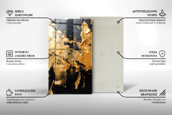 Tűzhely fedőlap Elegáns festék textúra