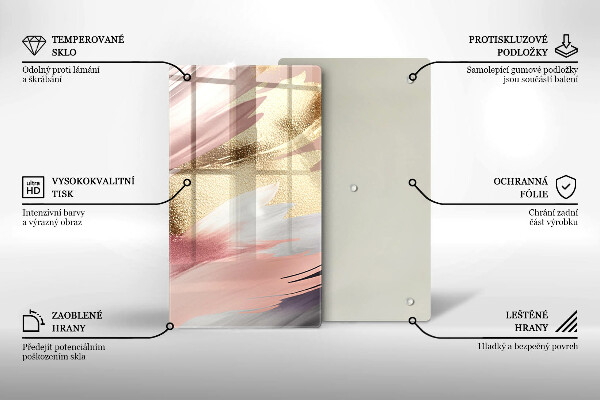 Tűzhely fedőlap Pasztell foltok