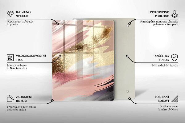 Tűzhely fedőlap Pasztell foltok