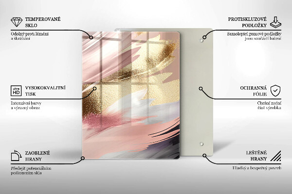 Tűzhely fedőlap Pasztell foltok