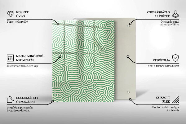 Tűzhely fedőlap Absztrakt vonalak