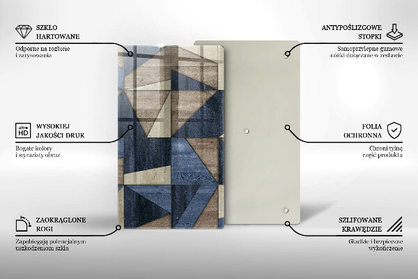 Tűzhely fedőlap Geometriai absztrakció