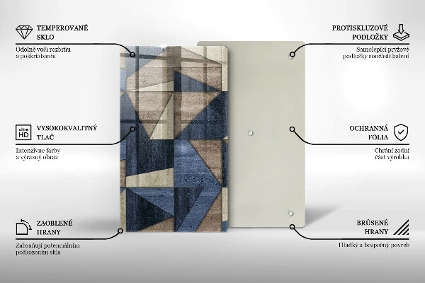 Tűzhely fedőlap Geometriai absztrakció