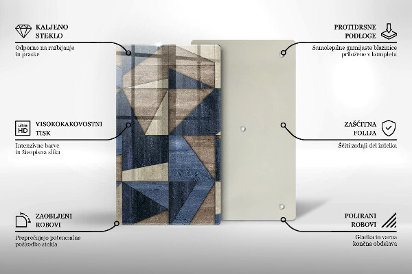 Tűzhely fedőlap Geometriai absztrakció