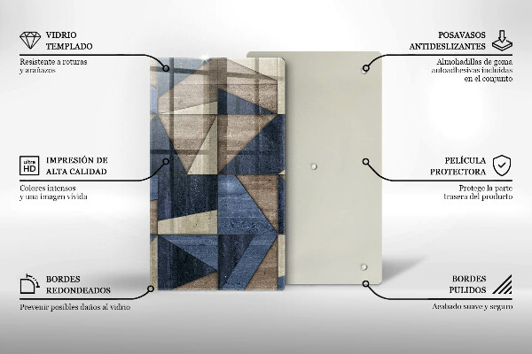 Tűzhely fedőlap Geometriai absztrakció