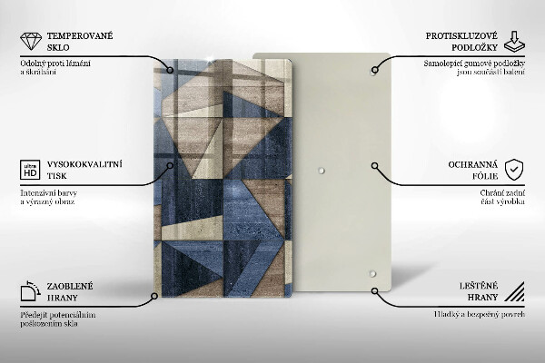 Tűzhely fedőlap Geometriai absztrakció