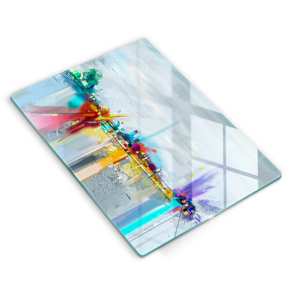 Tűzhely fedőlap Festett absztrakció