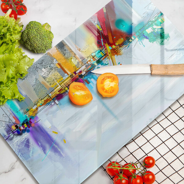 Tűzhely fedőlap Festett absztrakció