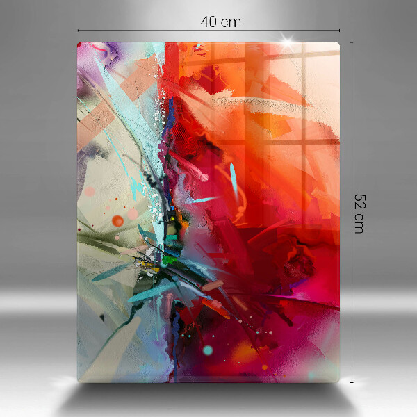 Tűzhely fedőlap Festett absztrakció