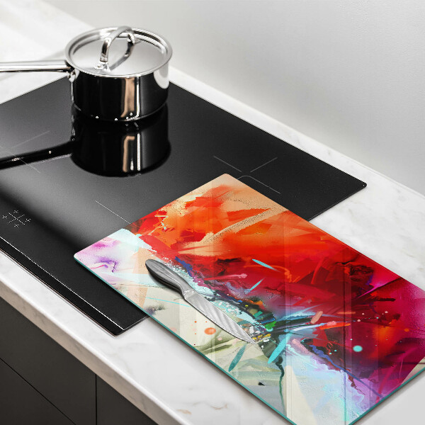 Tűzhely fedőlap Festett absztrakció