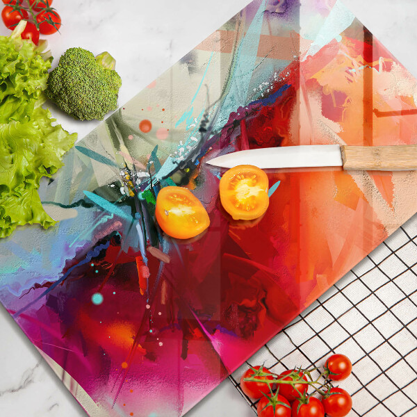 Tűzhely fedőlap Festett absztrakció