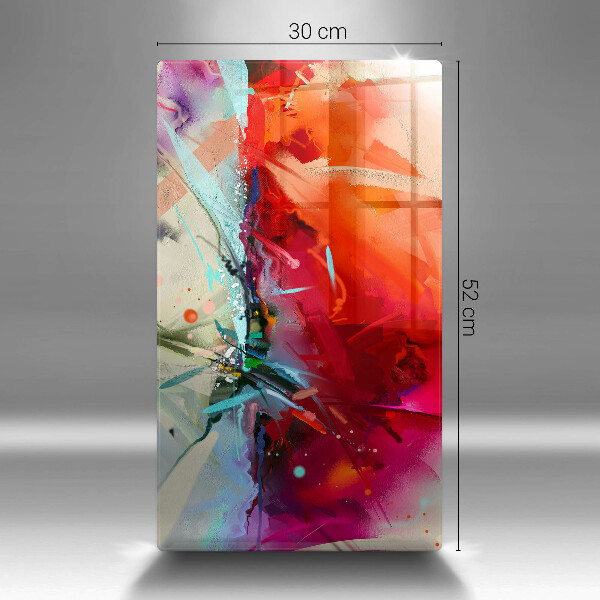 Tűzhely fedőlap Festett absztrakció